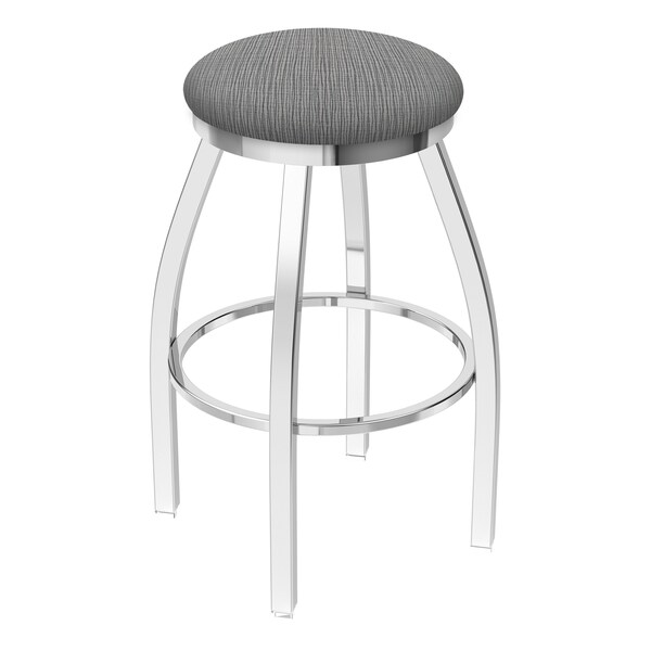 36" Swivel X-Tall Bar Stool, Chrome Finish, Graph Seat